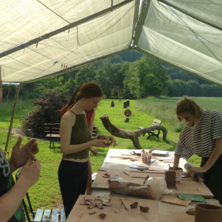 keramik Montessori-Schulzentrum Leipzig - Neuigkeiten - Zwei Arbeitswochenenden in Schaddel + 289 Unterrichtsstunden
